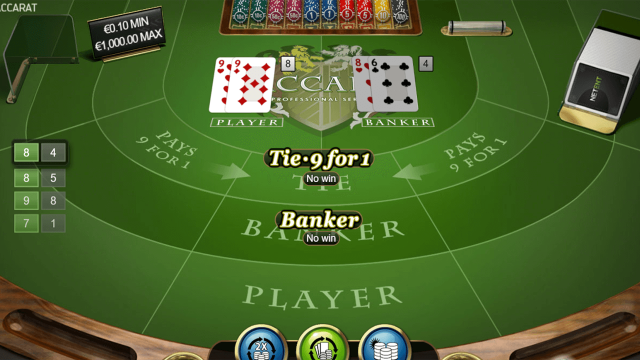 Характеристики слота Baccarat Pro Series Table Game 5